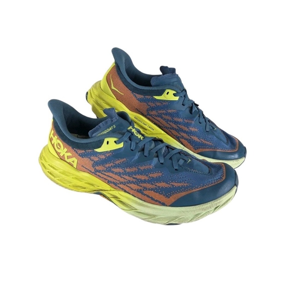 Hoka Speedgoat 5 Mens 10 2E Wide Blue Coral Trail Running Shoes 1123159 BCEP